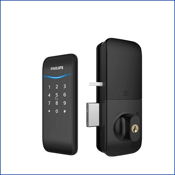 Khóa cửa vân tay mini Philips 5100 5K, Không tay cầm