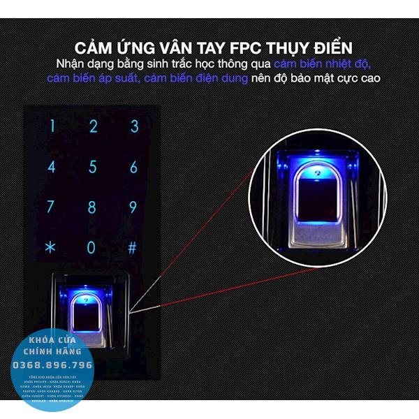 Khóa cửa vân tay Kaadas 6001 - chi tiết