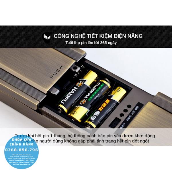 Khóa cửa vân tay Kaadas 6001 - thông số kỹ thuật