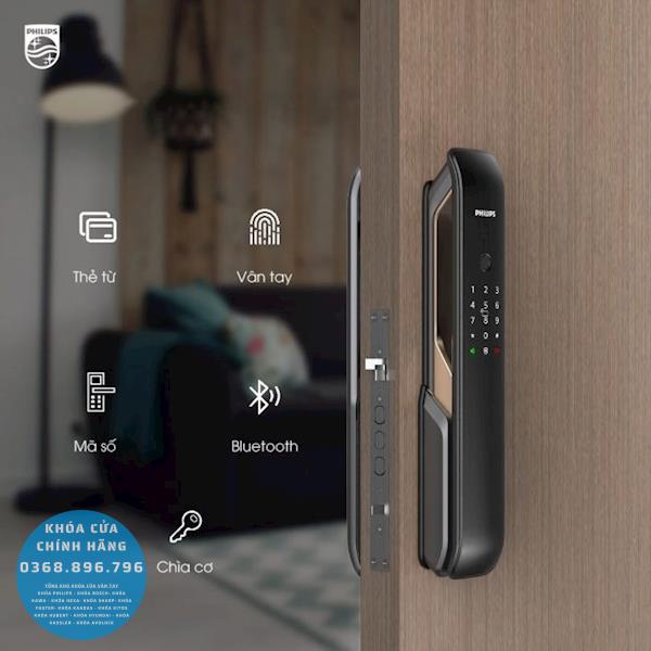Khóa cửa vân tay Philips 9200 - chi tiết