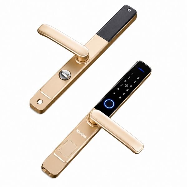 Khóa cửa vân tay Kardos SmartLock A109 Gold - mặt sau