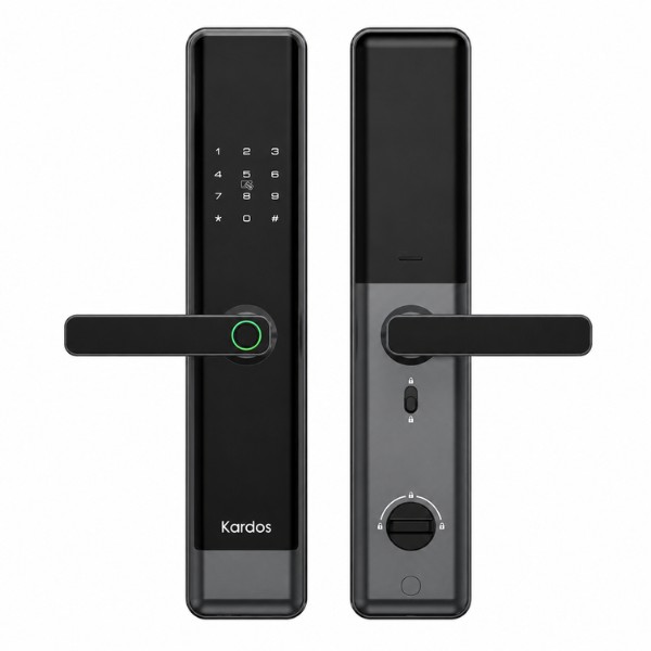 Khóa cửa vân tay Kardos SmartLock A350 Đen - mặt sau