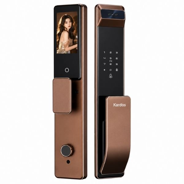 Khóa cửa vân tay Kardos SmartLock A8 Plus CNC Đồng Face ID 3D - thông số kỹ thuật