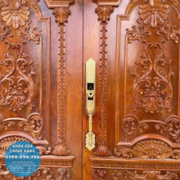 Khóa cửa vân tay tân cổ điển Avolock AC997 FaceID Gold - thông số kỹ thuật