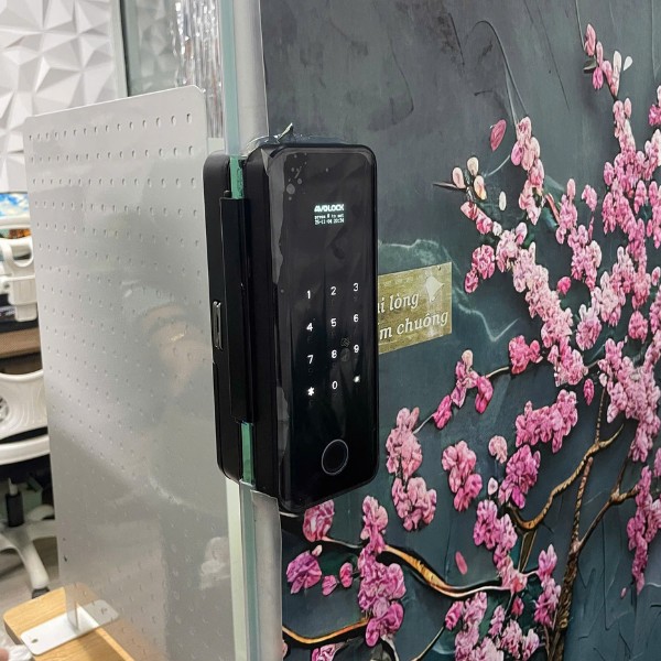 Khóa cửa kính AK27 remote và app wifi chính hãng tại HCM