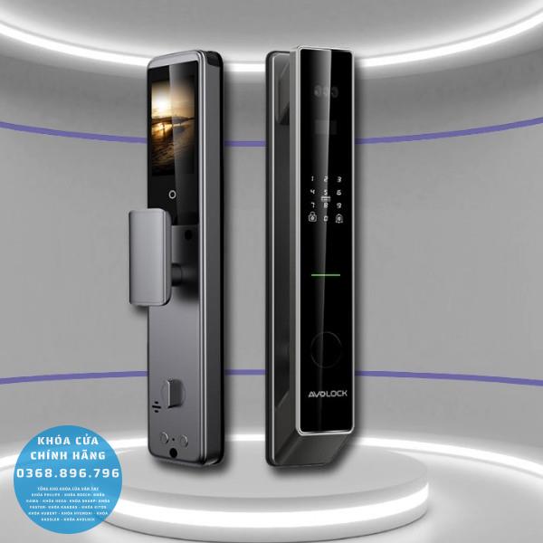Khóa cửa vân tay Avolock AL 80FRVT Face 3D - mặt sau