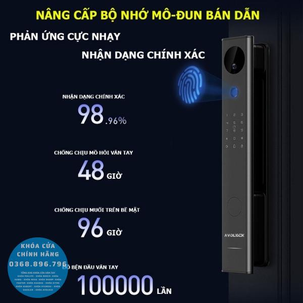 Khóa cửa vân tay Avolock AL 84FRVT Face 3D - chi tiết
