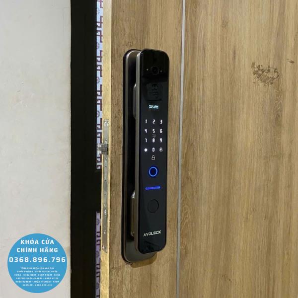 Khóa cửa vân tay Avolock AL 86FRV Face 3D - mặt sau
