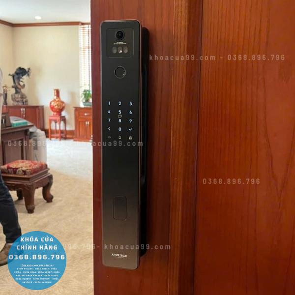 Khóa cửa vân tay Avolock AL 87FRV Face 3D - mặt sau
