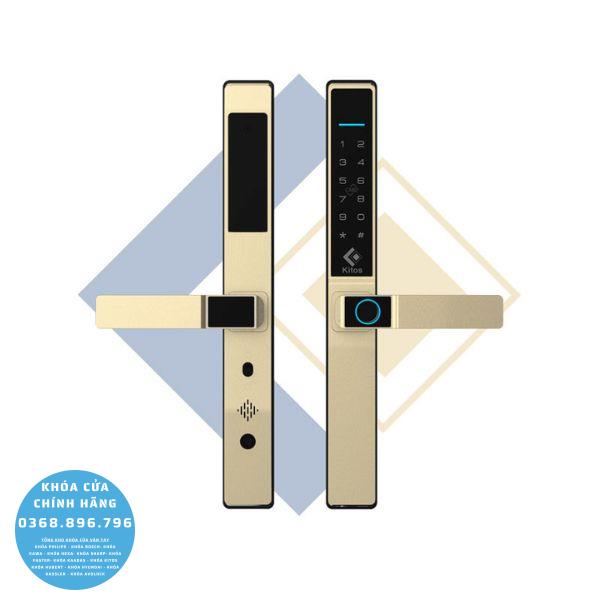 Khóa cửa nhôm vân tay Kitos KT AL630 Plus - mặt sau