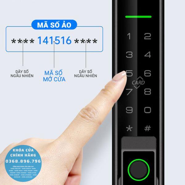 Khóa cửa nhôm vân tay Kitos KT AL630 Plus - thông số kỹ thuật