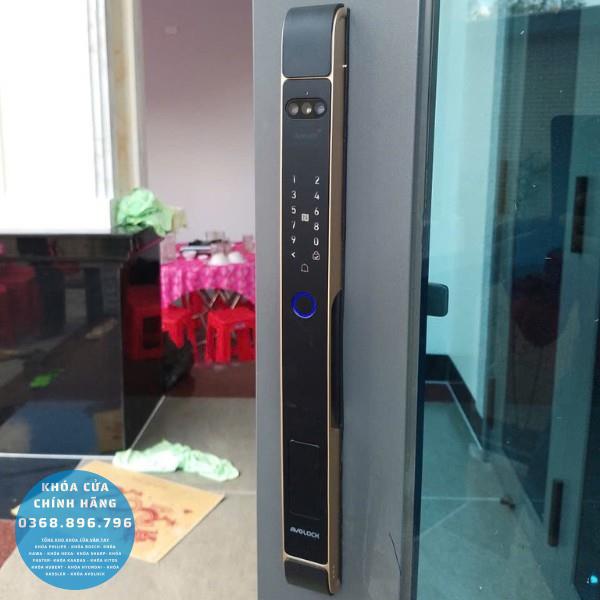 Khóa cửa nhôm Avolock AN 387 Face 3D  - mặt sau