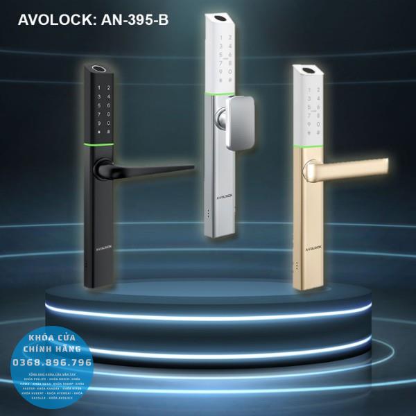 Khóa cửa nhôm vân tay Avolock AN 395 - lắp đặt thực tế