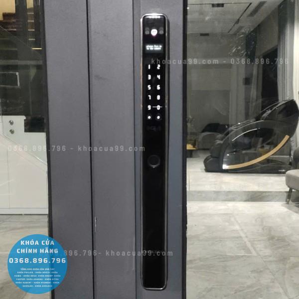 Khóa cửa nhôm vân tay Avolock AN 399 Face 3D - mặt sau