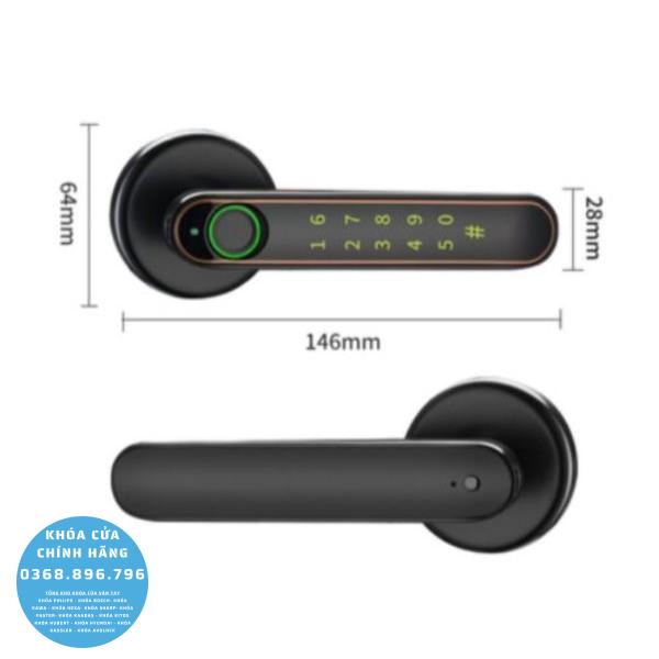 Khóa cửa Avolock AT 103 - mặt sau