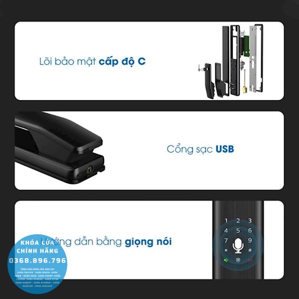 Khóa cửa vân tay Philips Alpha 5 - thông số kỹ thuật