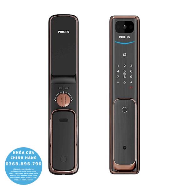 Khóa cửa vân tay Philips Alpha V 5HWS - mặt sau