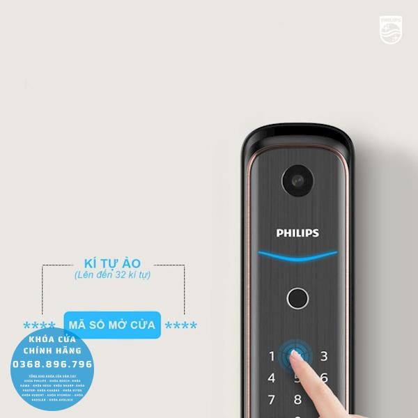 Khóa cửa vân tay Philips DDL702 1HWS - chi tiết