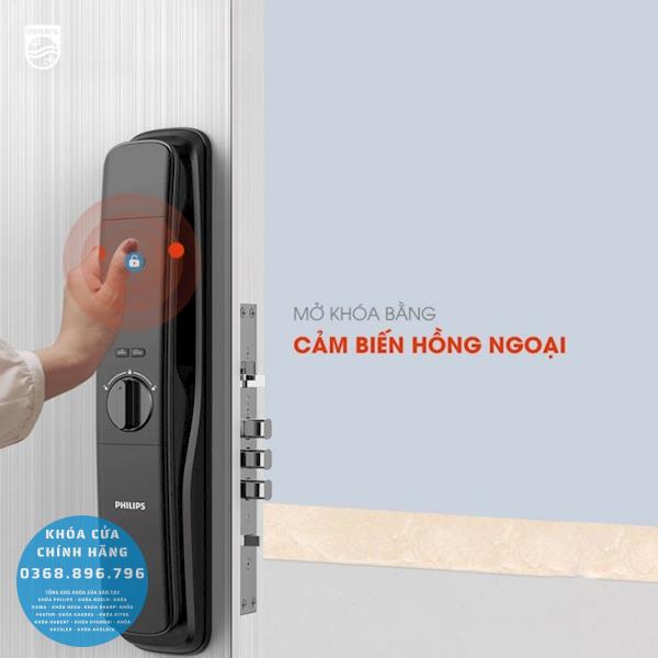 Khóa cửa vân tay Philips DDL702E 5HWS - mặt sau