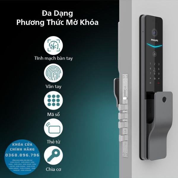 Khóa cửa vân tay Philips DDL720 MVP - mặt sau