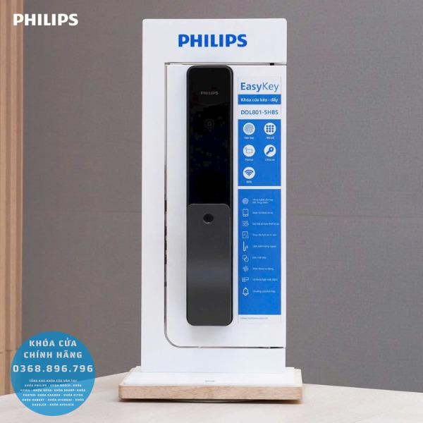 Khóa cửa vân tay Philips DDL801 5HBS - thông số kỹ thuật