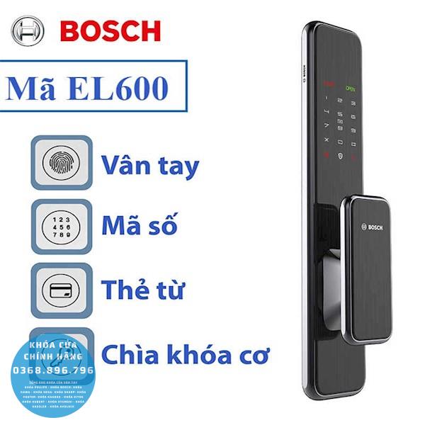 Khóa cửa vân tay Bosch EL 600K - thông số kỹ thuật
