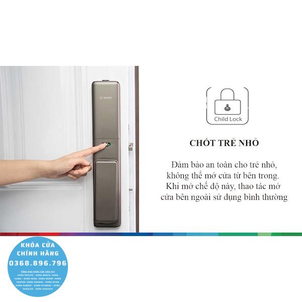 Khóa cửa vân tay Bosch FU 750 - thông số kỹ thuật