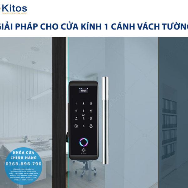 Khóa cửa kính cường lực vân tay Kitos KT GL60 Plus - chi tiết