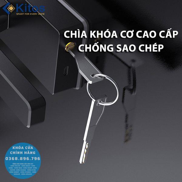 Khóa cửa kính cường lực vân tay Kitos KT GL60 Plus - thông số kỹ thuật