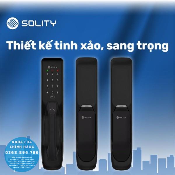 Khoá cửa Solity GP-3000BK - mặt sau