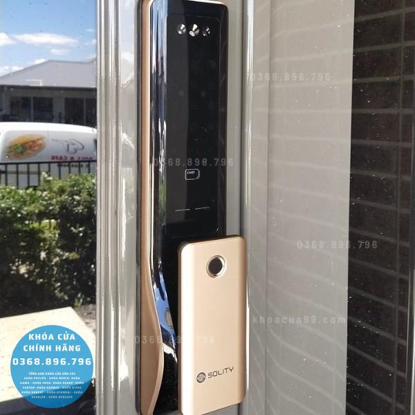 Khoá cửa Solity GP-6000BAK, Face ID - mặt sau