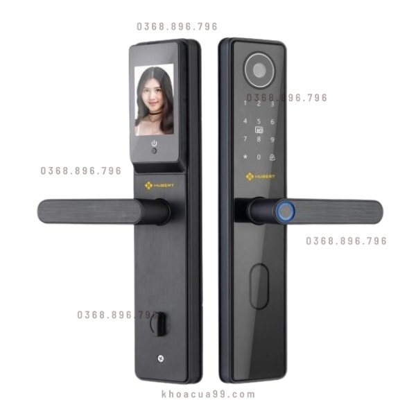 Khóa cửa vân tay Hubert HB CG66 camera chuông cửa - mặt sau