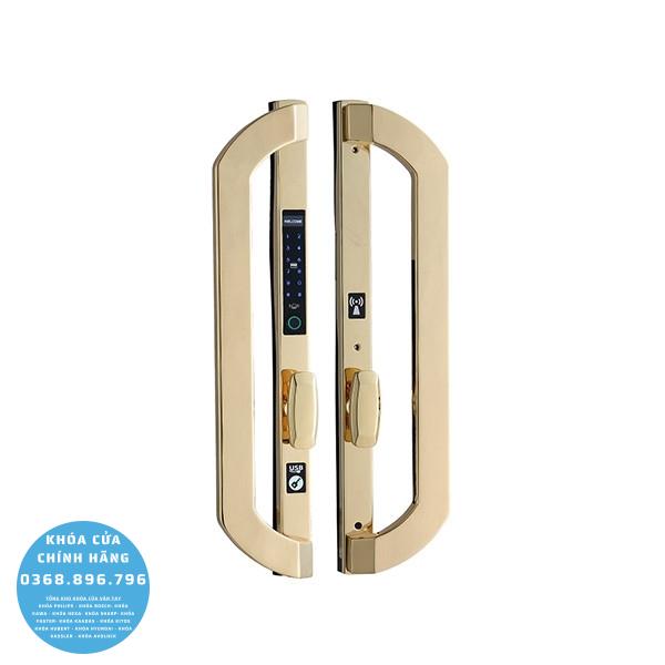 Khóa cửa nhôm vân tay Hubert HB CNI8 EU - mặt sau