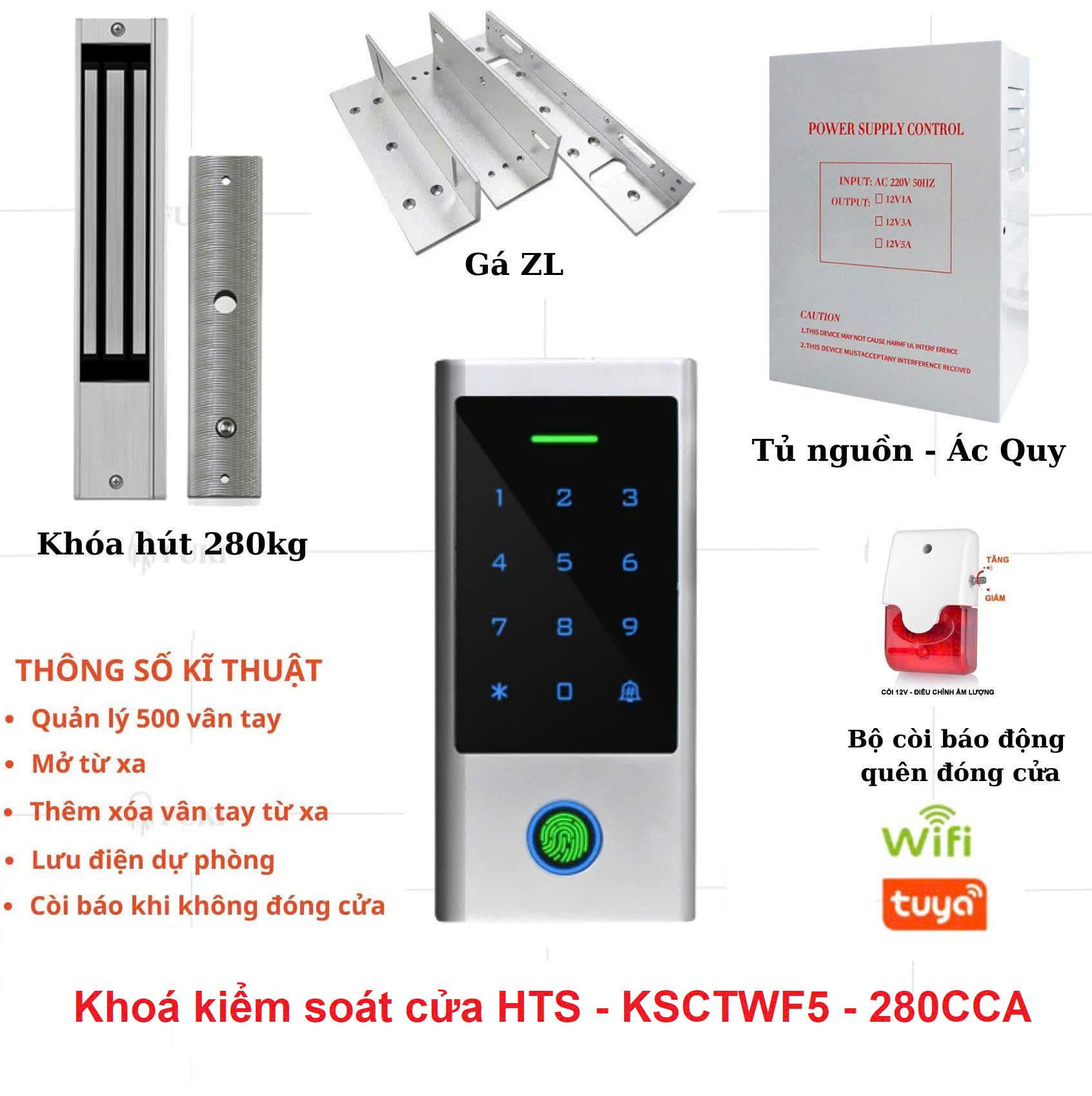 Khóa cửa vân tay nhà trọ, chung cư, văn phòng HF11 trọn gói - chi tiết