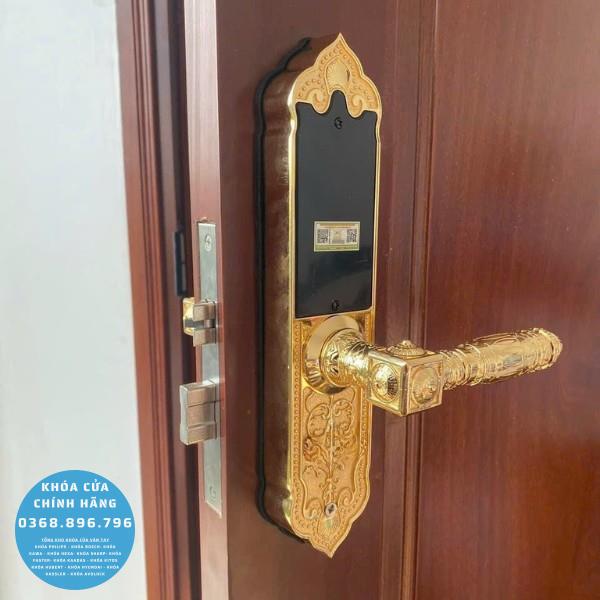 Khóa cửa vân tay tân cổ điển kawa KDS06 - chi tiết