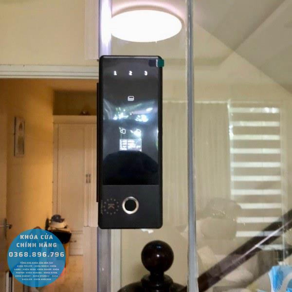 Khóa cửa kính vân tay Kassler KL569 app wifi, remote - phụ kiện