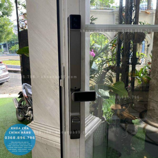Khóa cửa nhôm vân tay Kawa KN668 Face 3D - phụ kiện