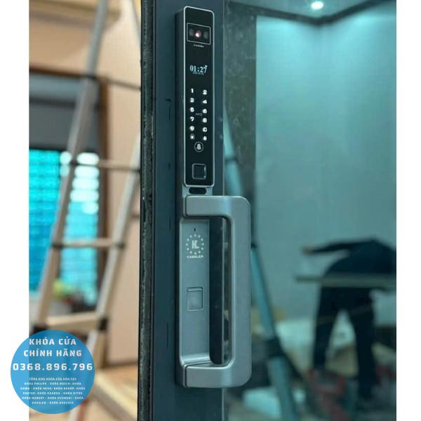 Khóa cửa nhôm Kassler KL599 CNC 01 - lắp đặt thực tế