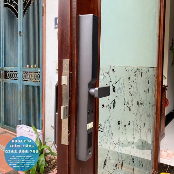 Khóa cửa nhôm Kassler KL599 Pro - lắp đặt thực tế