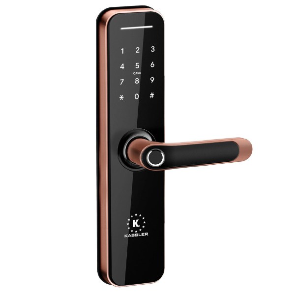 Khóa cửa vân tay Kassler KL668 App Red Bronze Màu đồng đỏ chính hãng