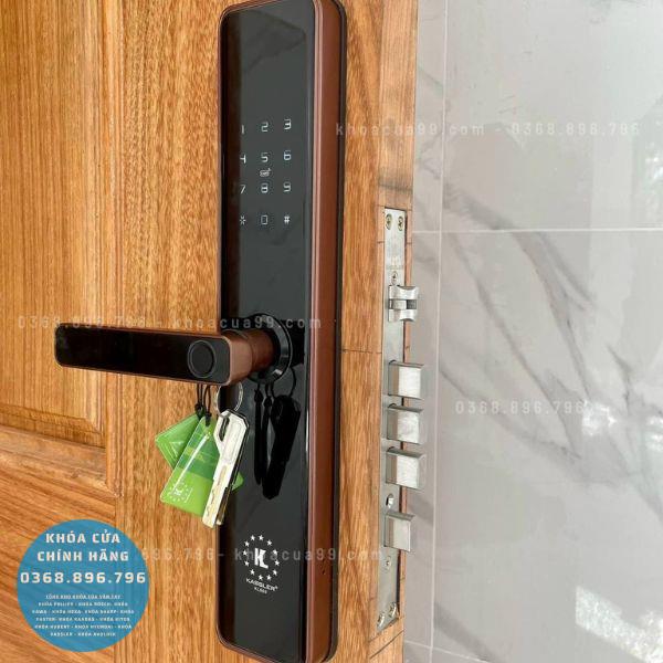 Khóa cửa vân tay Kassler KL996SB - mặt sau