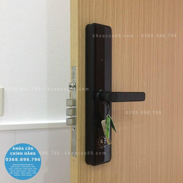 Khóa cửa vân tay Kassler KL996SB - lắp đặt thực tế