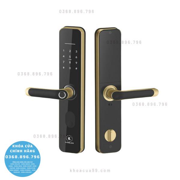 Khóa cửa vân tay Kassler KL696SB App Wifi - mặt sau