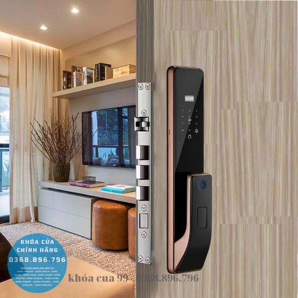Khóa cửa vân tay Kassler KL828 bản thường - phụ kiện