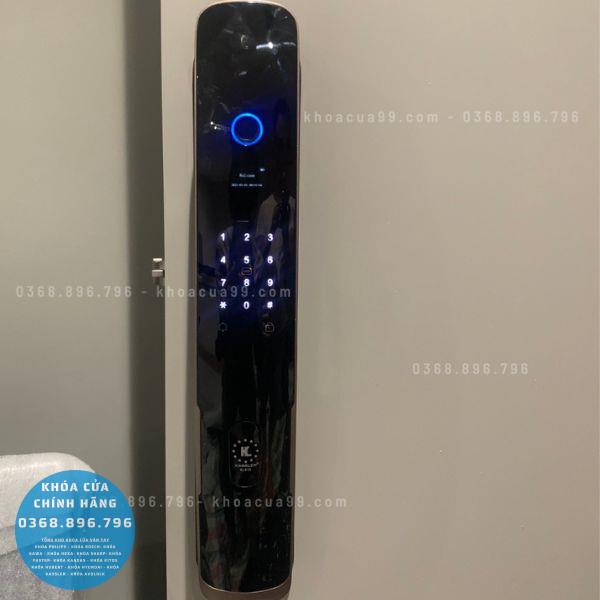 Khóa cửa vân tay Kassler KL 878SB - lắp đặt thực tế