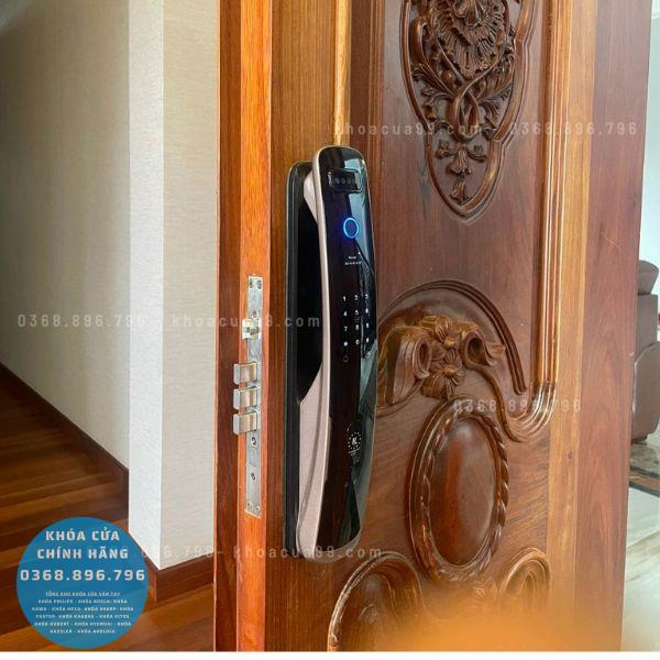 Khóa cửa vân tay Kassler KL 878C - mặt sau