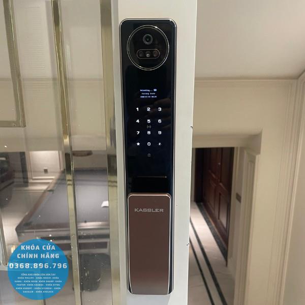 Khóa cửa vân tay Kassler KL889-CNC Face ID 3D - mặt sau