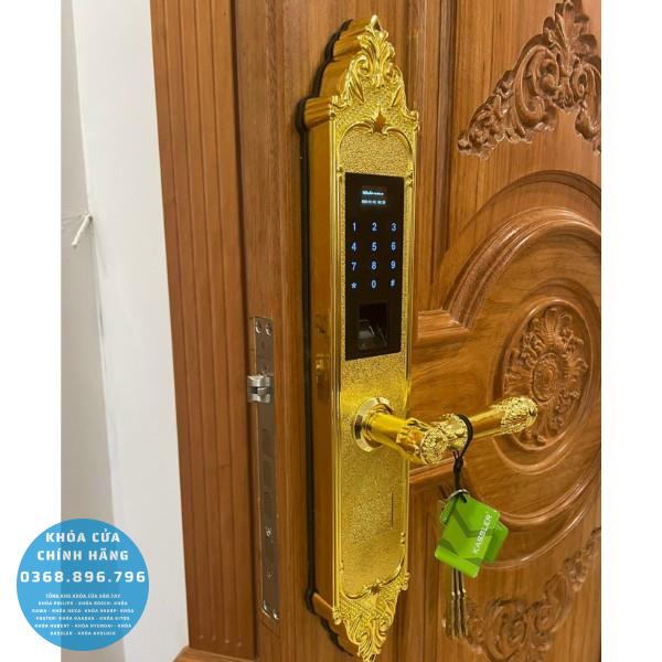 Khóa cửa vân tay tân cổ điển Kassler KL 959G - thông số kỹ thuật
