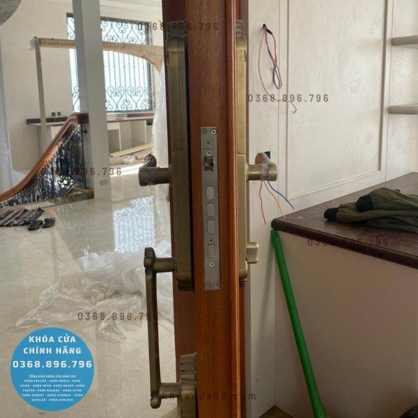 Khóa cửa vân tay tân cổ điển Kassler KL 979GR - thông số kỹ thuật