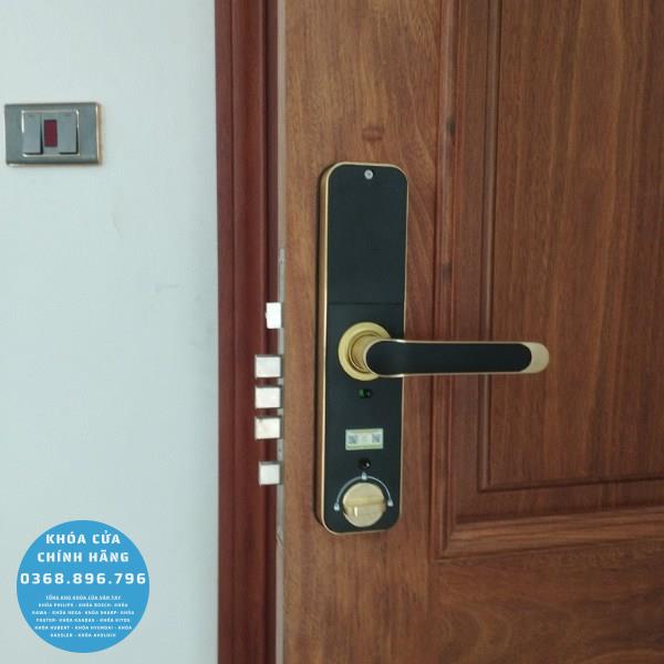 Khóa cửa vân tay Kassler KL668 Gold App Wifi - chi tiết